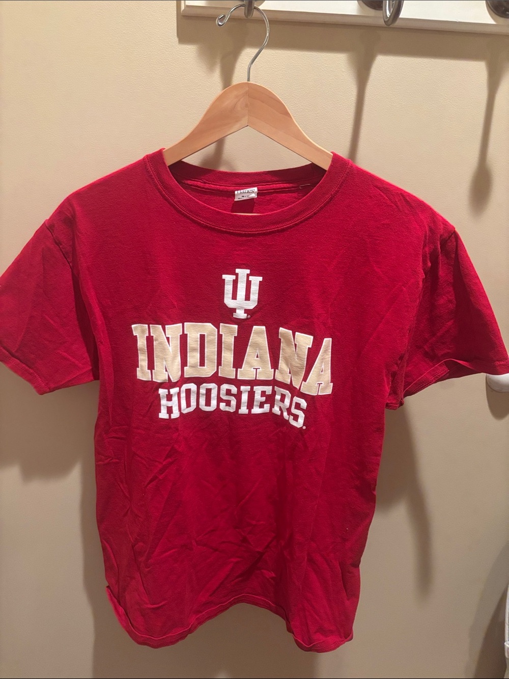 Hanes Red Indiana Hoosiers Short Sleeve Tee